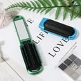 thumbnail image 3 of OPALESQUE 2 Pcs Travel Hair Brush, Folding Hair Brush with Mini Mirror, Compact Hair Brushes Hair Styling Tools for Gym, Trip, Purse, Swimming, green & blue, 3 of 7