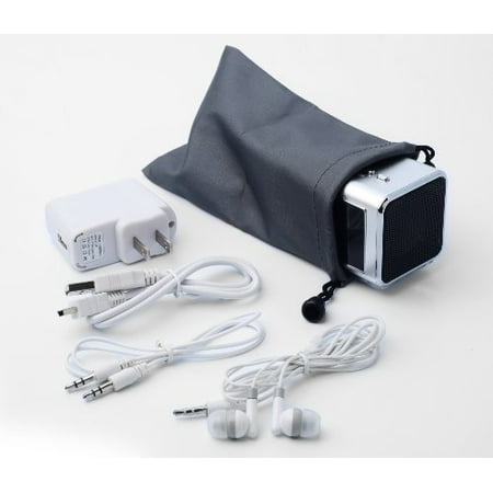 Jumbl Mini Hidden Spy Camera Radio Clock w/Motion Detection - Silver