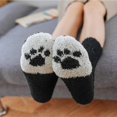thumbnail image 3 of Calcetines de lana de otoño invierno para mujeres adultas lindos calcetines de suelo con garra de gato (estilo 1) Hugtrwg Para estrenar, 3 of 5