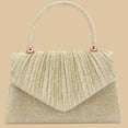 thumbnail image 4 of JVBTVB Women's Evening Bag Clutch Purse Sequin Embellished Pleated Shimmer Mini Handbag for Wedding Banquet Party, 4 of 8