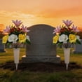 thumbnail image 6 of Memorial Day Flowers for Cemetery, Outdoor Grave Decorations Bouquet with Cemetery Vase, Artificial Cemetery Flowers for Grave, Memorial Flowers for Gravesite, Weather Resistant, 6 of 8