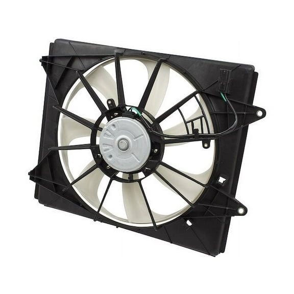 Right A/C Condenser Fan Assembly - Compatible with 2011 - 2017 Honda Odyssey Mini Passenger Van 4-Door 3.5L V6 Naturally Aspirated SOHC GAS 2012 2013 2014 2015 2016