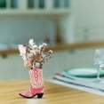 thumbnail image 5 of Mini Cowboy Boot 2-Color Set – Resin Decorative Faux Leather Boot Figurines as Small Vase, Rustic Tabletop Décor, and Western-Style Accents – Charming Home Decoration for Country Lovers, 5 of 7