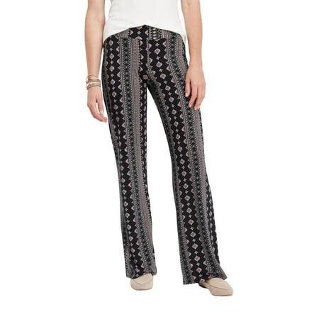 - Ultra Soft Floral Striped Bootcut Pant