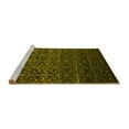 thumbnail image 2 of Ahgly Company Machine Washable Indoor Rectangle Persian Yellow Bohemian Area Rugs, 2' x 4', 2 of 4