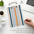 thumbnail image 5 of Coolnut Mexican Serape Blanket Stripes Clipboard, Acrylic Standard A4 Letter Size Clip Board with Low Profile Clip for Office, Classroom, Doctor, Nurse and Teacher, 12.5"x9", 5 of 7
