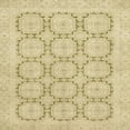 thumbnail image 1 of Ahgly Company Indoor Square Abstract Brown Gold Abstract Area Rugs, 8' Square, 1 of 6