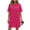 A-Hot Pink, variant on Women's Shirt Dresses 2026 Casual Classic Summer Cool Crew Neck Loose Short Sleeve Solid Color Vacation Shift Dresses with Pockets B-Yellow S-2XL