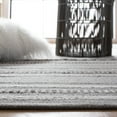 thumbnail image 4 of SAFAVIEH Montauk Ben Striped Cotton Runner Rug, Grey/Ivory, 2'6" x 6', 4 of 8