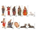 thumbnail image 4 of Resin Nativity Figurine Set, 3-Inch, Small, Set of 11, Christmas Nativity Set Scene Figures Resin Figurines Baby, 4 of 9