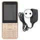 thumbnail image 1 of V6 2G Unlocked Button Senior Cell Phone 2.8in HD Screen Four Cards Four Standbys Cellphone for Elderly and Kids 100‑240VGold EU Plug, 1 of 4