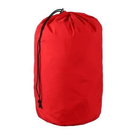 Uxcell Stuff Sack, Sleeping Bag Storage Sack, Waterproof Outdoor Storage Bag for Camping 8 x 17 In & Red