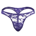 thumbnail image 4 of Harpily 2025 Intimates Men's Underwear Fit Translucent Ice Silk Low Waist Buckle G String Pants T Pants, 4 of 5