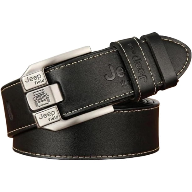 Cinchos Cuero y Detalle Metálico BeltPoshBlack 1Pza 115cm Negro Cuero/Metal Masculino. Aero X MXTBQ-007