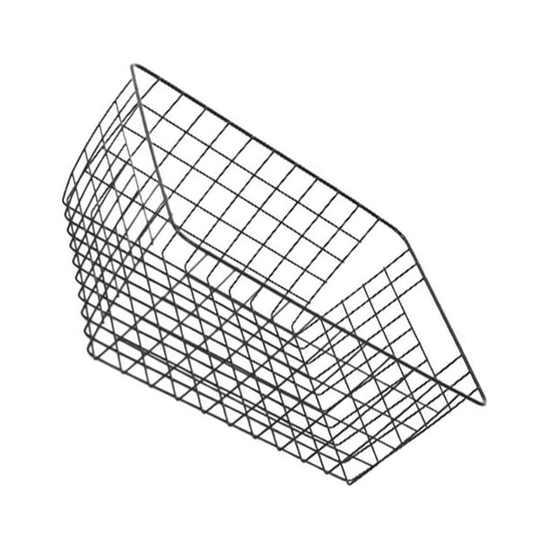 Bewildely Metal portátil ligero peso propio artesanía exquisita amplia apertura para centro comercial impermeable amplia aplicación superficie Almacenamiento y organización del hogar negro