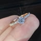 thumbnail image 2 of Delysia King mujeres moda brillante cristal anillo simplicidad elegante temperamento compromiso boda joyería Dengxun unisex, 2 of 2