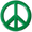 Green, variant on Revolution Car Badges 3D Peace Sign, Automotive Emblem Decals Stickers, Green Acrylic