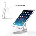 thumbnail image 2 of Soporte ajustable para tableta, soporte para iPad, soporte de escritorio de aluminio para tableta compatible con iPad Air 4/Mini, nuevo iPad 10.2/9.7, iPad Pro 11/12.9, Samsung, Nintendo y más, platea, 2 of 3