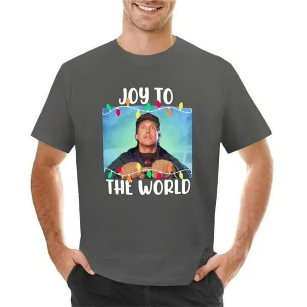 Camiseta de vacaciones navideñas de Clark Griswold, ropa estética, Camiseta con cuello redondo, camisetas de Anime para hombres de algodón