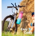 thumbnail image 6 of GEDUX 32oz Motivational Water Bottle with Time Marker BPA Free Tritan Reusable Sports Bottle, Leak Proof & One-Click Open Lid, Wide Mouth with Carry Strap for Gym Travel Running, 6 of 9