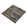 thumbnail image 4 of 5 pack Wooden Brown 11.8 in. x 11.8 in. Polished Glass Subway Mosaic Floor and Wall Tile (4.83 sq. ft./Case), 4 of 4