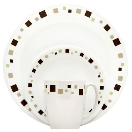 Corelle Livingware Geometric 16-Piece Dinnerware Set