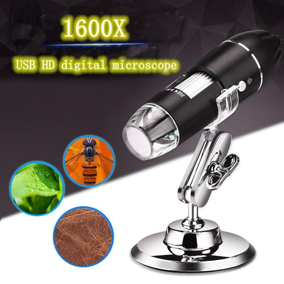 Wireless Digital Microscope, 1600X Digital Microscope Camera 3in1 Type-C USB Portable Electronic Microscope For Soldering LED Magnifier For Cell Phone Repair