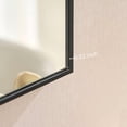 thumbnail image 4 of Nmkwnr 60in x 22in Inch Rectangular Wall Mirror Black Metal Frame Vanity Mirror for Bathroom, Living Room, 4 of 9