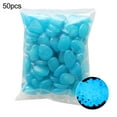 thumbnail image 2 of Cheers.US 50Pcs Glow Rocks, Glow in The Dark Pebbles Luminous Stones for Fish Tank Aquarium Indoor & Outdoor Yard Decor Garden Gravel Decoration for Backyard Walkway Pathway Lawn, 2 of 7