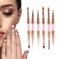 thumbnail image 4 of Unique Bargains 1 Set Rhinestones Handle Nail Art Brushes Kit for Nail Design Pink Gold Tone, 4 of 6