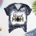 thumbnail image 5 of EQWLJWE Women Blessed Mama T-Shirt Blessed Mom Shirts Blessed Leopard Floral Mother Tee Tops, 5 of 5
