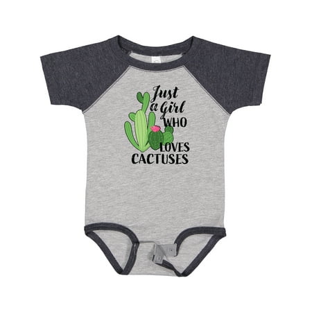 

Inktastic Just a Girl Who Loves Cactuses Girls Baby Bodysuit