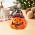 thumbnail image 4 of Calabaza de cerámica para decoración navideña, creativa, para Halloween, con luz nocturna, hueca y brillante, con LED suave, ideal para ambientes festivos, Halloween, otoño, decoración del hogar, ador, 4 of 6