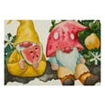 thumbnail image 2 of Fenyluxe 4pcs Gnomes Watermelon Linen Cloth Indoor Outdoor Table Placemat Western Meal Pad for Birthday Christmas Buffets Home Decoration 18x12in, 2 of 8