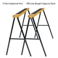 thumbnail image 3 of QueipA 2 Pack Heavy Duty Saw Horse Steel Folding Legs Sawhorse 275 lbs Capacity, 3 of 11