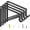 4Pack-Black, variant on 10-Pack Closet Rod Bracket, 10.8x10.8Inch Closet Shelf Brackets Heavy Duty Wall Mounted, Matte Black Steel Closet Rod Support Brackets Holder, 300 Lbs Load Capacity with Anchors Screws