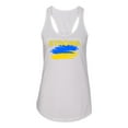 thumbnail image 3 of Ukranian Strong Vintage Ladies Racerback Tank Top, White, Medium, 3 of 4
