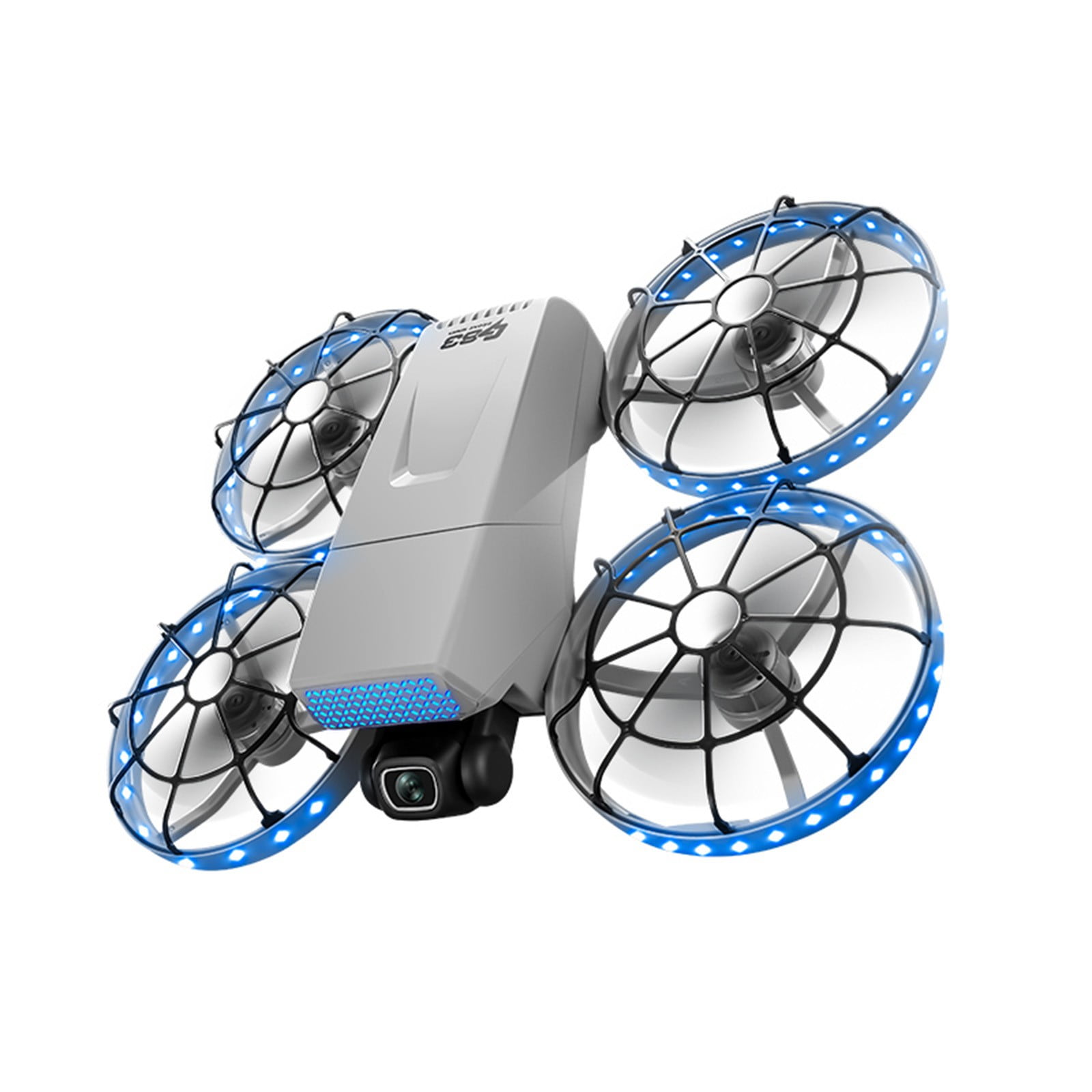 Drone with Screen Remote Control, Brushless Motor And Cool LED Lights Drones, 2.4G RC Quadcopter Obstacle Avoidance