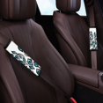 thumbnail image 3 of Chririnla Peacock Feather Print Seat Belt Shoulder Pad Waterproof Non-Slip Seat Belt Pad, Reduce Friction Premium Soft Compatible with SUV Car Truck, 3 of 8