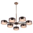 thumbnail image 1 of Vaxcel International H0219 Madison 3 Lustre Léger en Bronze Architectural avec Laiton Naturel, 1 of 1