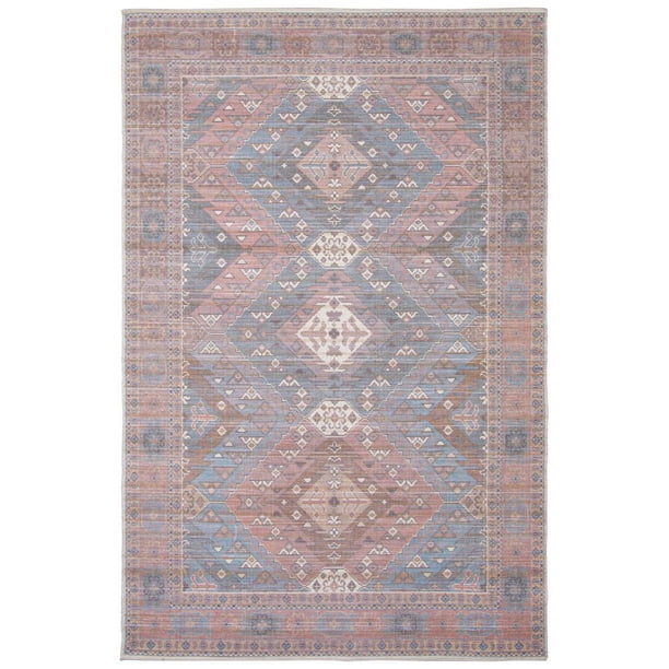 ECARPET Vintage Turkish Area Rug, Flatweave Indoor Carpet
