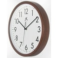 thumbnail image 3 of Infinity Instruments 12" Walnut Finish 12 inch Wall Clock, 3 of 6