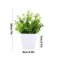 thumbnail image 3 of Japceit Faux Plants with Flowers, Small Artificial Potted Plants for Indoor Decor, Desk Top Decoration for Office, Bathroom, Kitchen Counter, Realistic Fake Greenery Arrangement, 3 of 6
