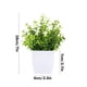 thumbnail image 3 of Plantas Artificiales En Maceta con Flores, Pequeñas Plantas Artificiales para Decoración de Interiores (Hogar, Baño, Cocina, Oficina, Escritorio), Planta de Plástico Verde de 18 Cm de Altura, 3 of 6