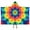 Colorful Rainbow Tie, variant on Rainbow Tie Dye Mandala Pattern Hooded Bath Towel，50"x30" for Ages 3 To 12 Kids, Quick Dry Lightweight Soft Microfiber Hood Beach Towel Cover Up for Kids