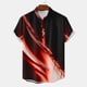 thumbnail image 1 of Blusa y camisa de manga corta con cuello alto para hombre, informal, a la moda, con estampado, de poliéster, 1 of 4