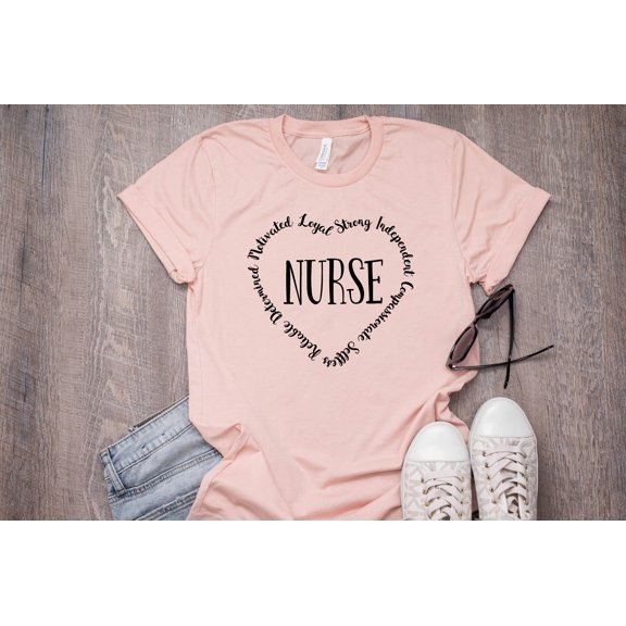 Nursing Heart Nurse Shirt Nursing School Tee Nurse Shirt Funny Nursing Shirt Nursing Schoo