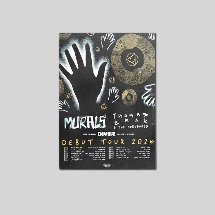 Murals Debut Tour 2026 Style Poster Size 24''x36'' The Golden Shop