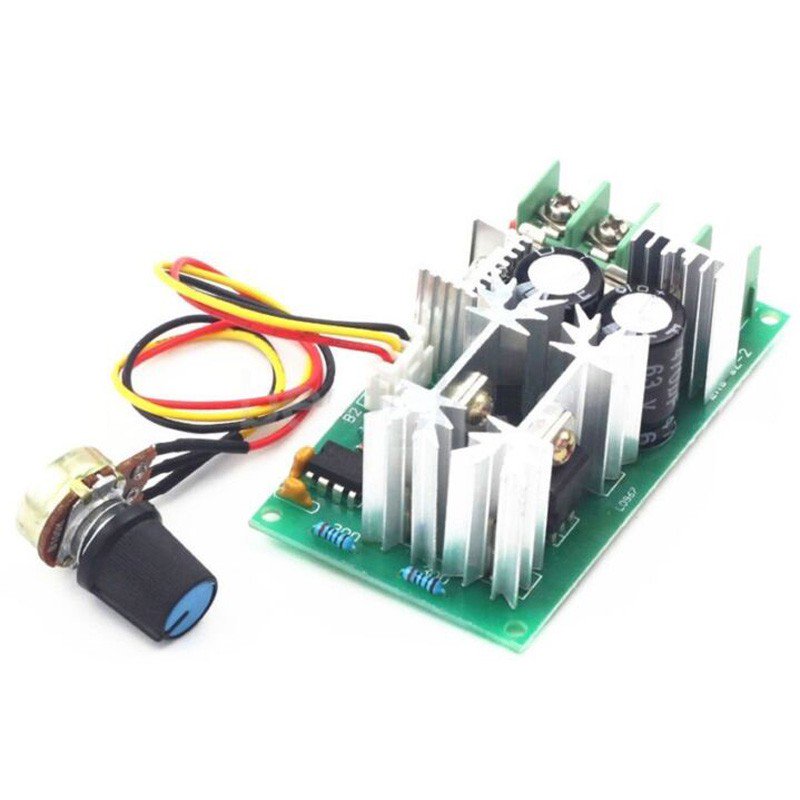 Produktbild von DC Motor Drehzahlregler 20A – 12V-48V, Stufenlos Einstellbar, Robust