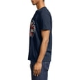 thumbnail image 2 of United States 250th Anniversary Navy Blue Graphic T Shirts for Men, 1776-2026 Retro Flag Design Crewneck Tee with Heat Transfer Craft - S, 2 of 3